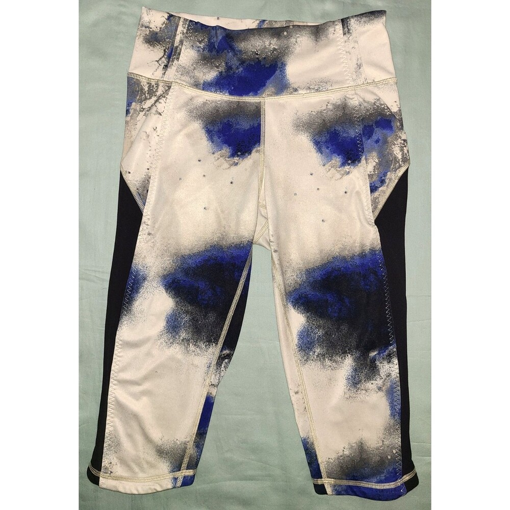 Lululemon Wunder Under Crop leggings, Milky Way pattern, ladies' size 8